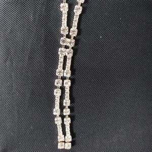 Brighton Silver Rhinestone Necklace, Like New, All Stones Intact!